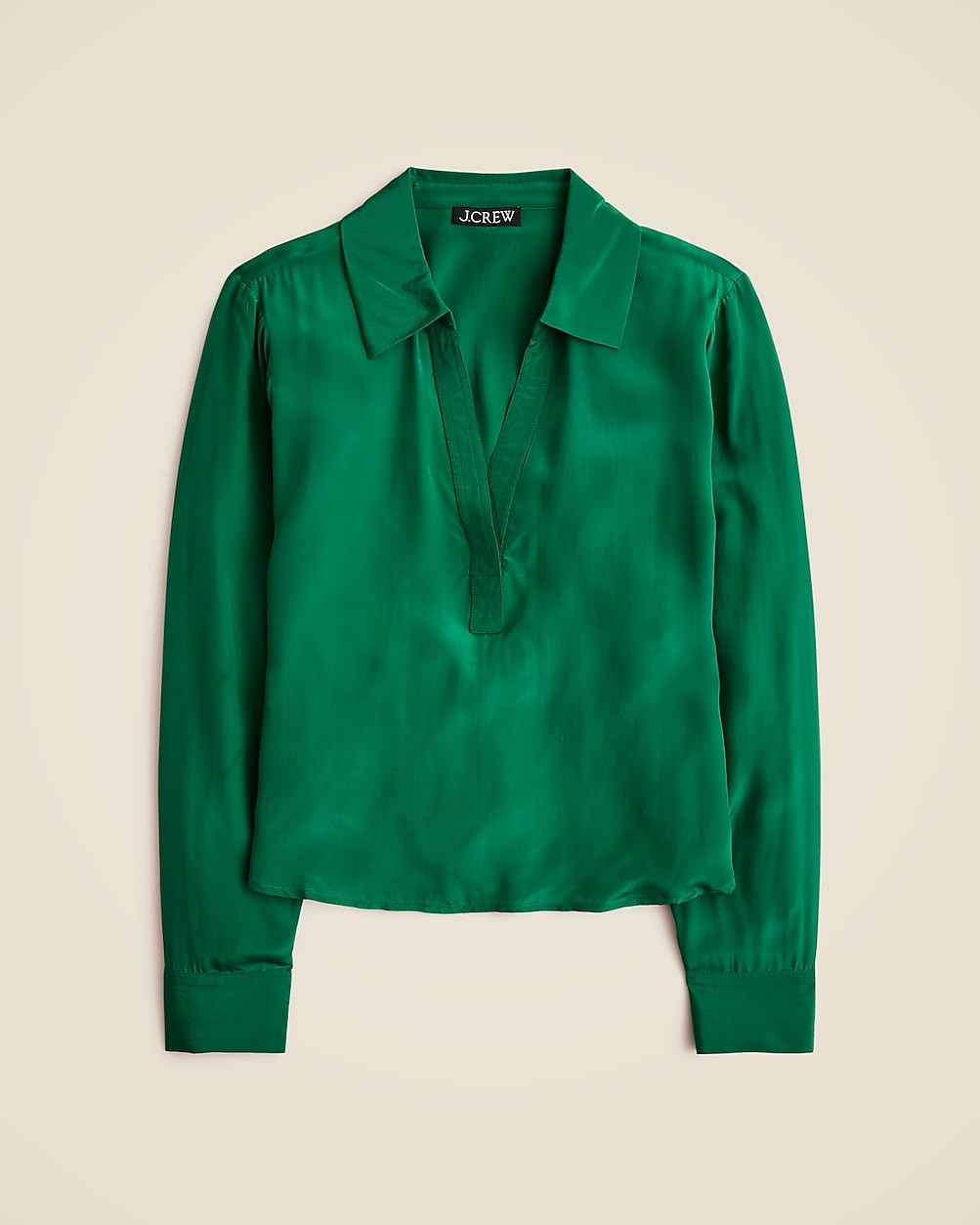 Bungalow popover shirt in crepe de chine | J. Crew US