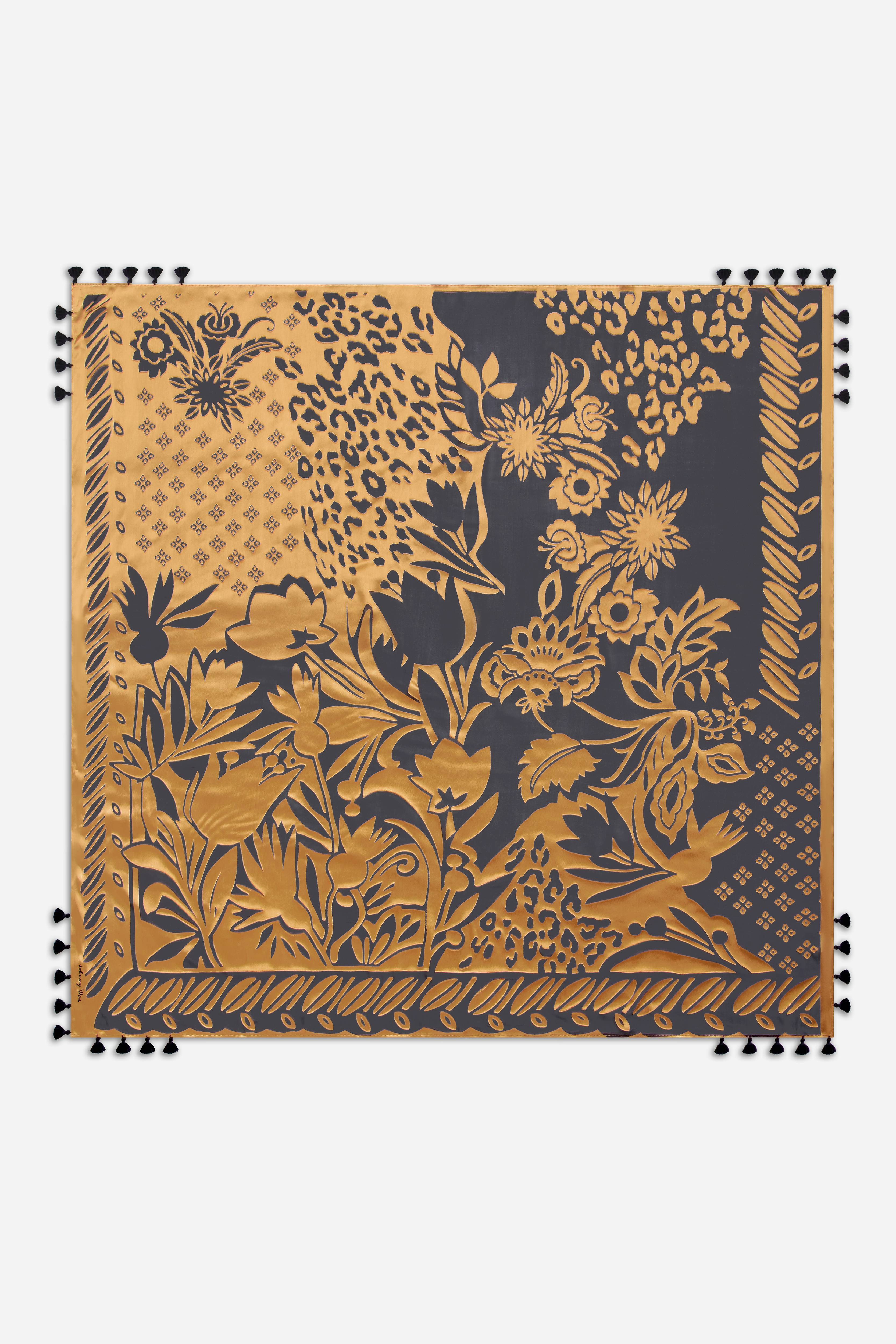 LOLA SILK BURNOUT SCARF
                                
                                    
   ... | Johnny Was