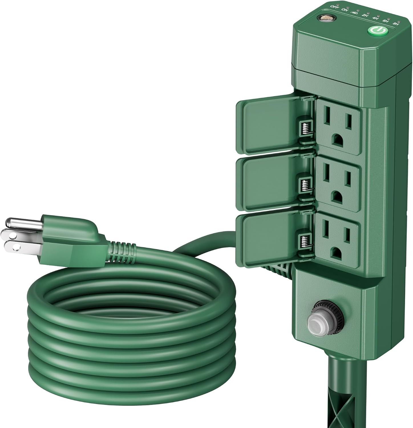 BN-LINK Outdoor Power Stake Timer, Dusk to Dawn Light Sensor, 6 Outlets | Amazon (US)