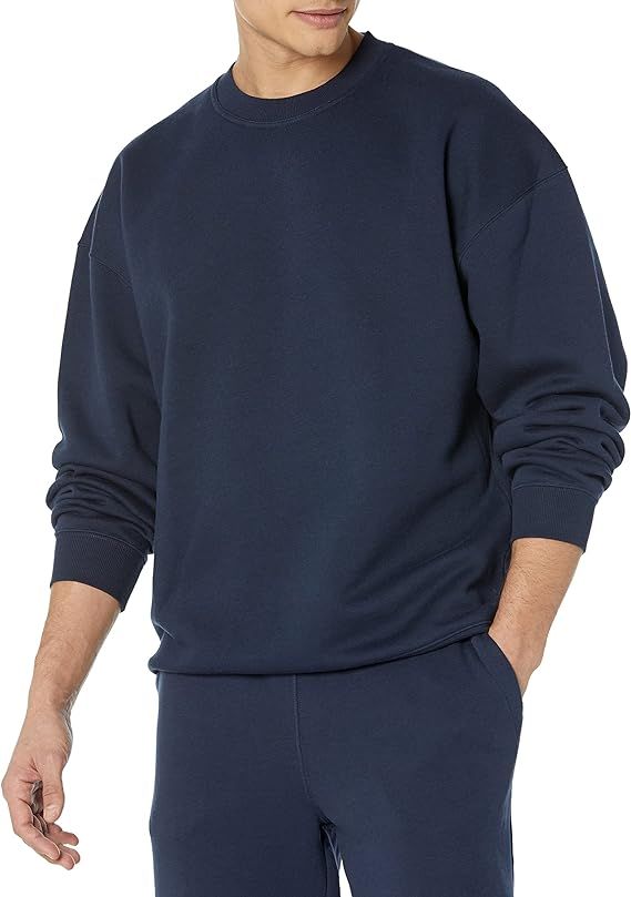 Amazon Essentials Men's Oversized-Fit Crewneck Sweatshirt (Available in Big & Tall) | Amazon (US)