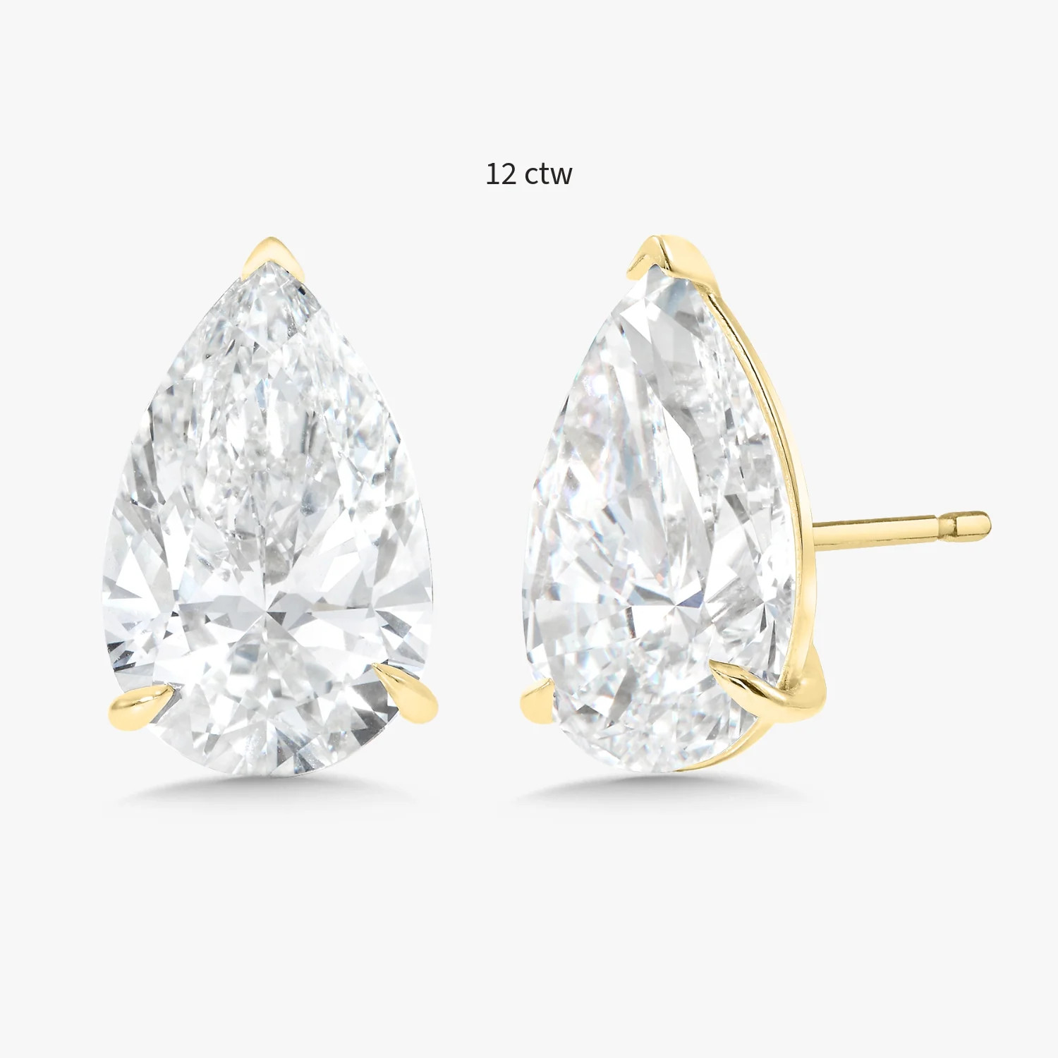 Lab Grown Pear Cut Diamond Studs | RW Fine Jewelry