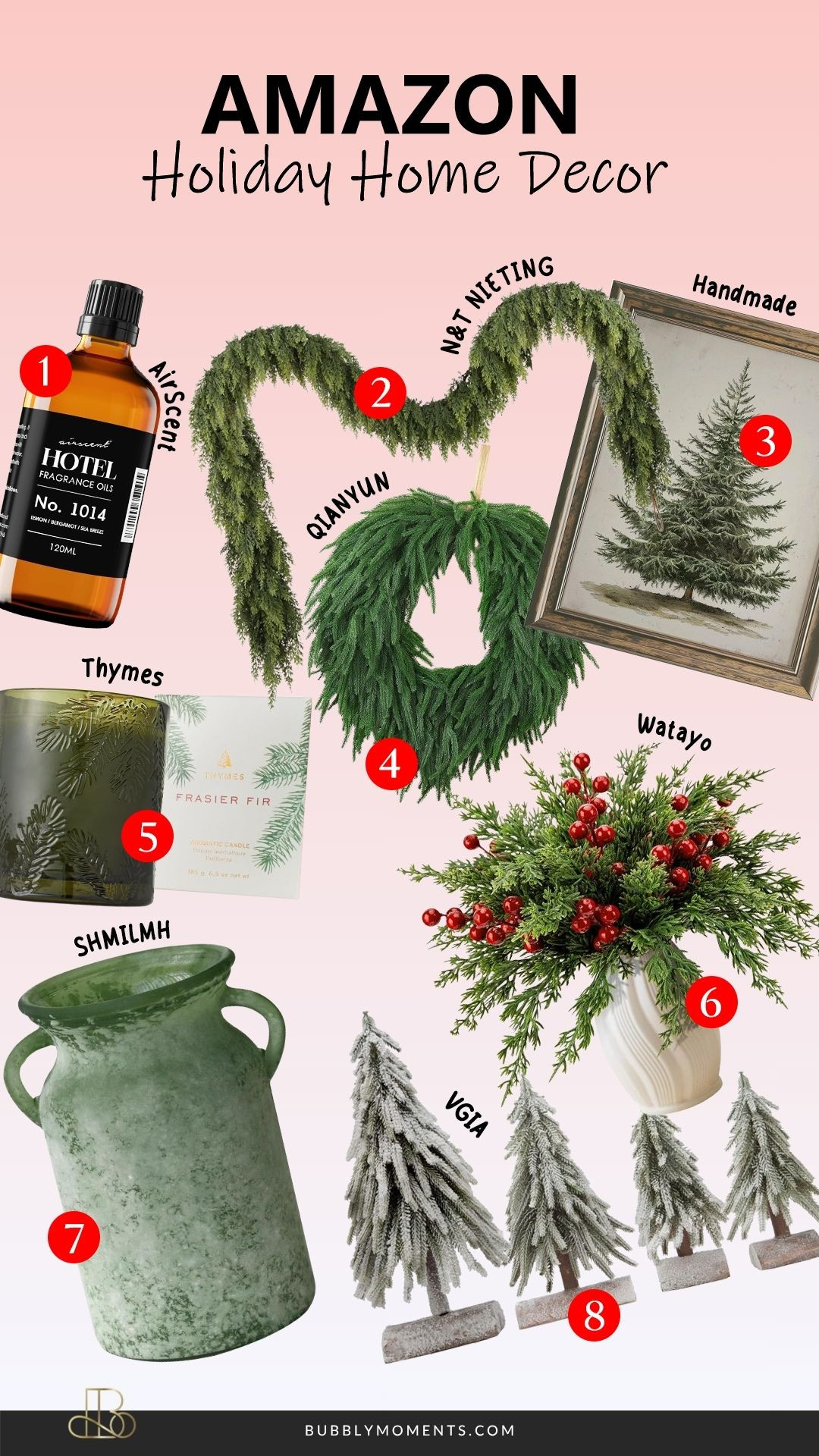 ✨🏡 Holiday Home Decor – Amazon Finds 🏡✨
 Transform your home into a cozy, festive wonderland this holiday season with these beautiful Holiday Home Decor finds from Amazon! From warm + welcoming entryway decor and magical mantel accents to Christmas tree must-haves, kitchen touches, pillows, wreaths, garlands, and twinkling lights — these pieces will bring instant holiday cheer to any space. ✨
Whether you love neutral, classic Christmas, modern, cottage, glam, or whimsical holiday decor, I’ve curated a mix of styles that make your home feel extra magical this season. Perfect for decorating your living room, bedroom, kitchen, or creating the coziest holiday corners. Save this post for inspo and tap to shop your favorites directly! 🎄🤍
#LTKHome #LTKHoliday #LTKStyleTip #HolidayHomeDecor #ChristmasDecor #HolidayDecor #AmazonHome #AmazonHoliday #AmazonFinds #AmazonHomeDecor #HolidayVibes #ChristmasInspo #HomeDecor #HomeInspo #DeckTheHalls #ChristmasHome #FestiveDecor #HolidayAesthetic #CozyHome #HomeStyling #HolidayHome #SeasonalDecor #ChristmasIdeas #AmazonMustHaves #AmazonHaul #HolidayStyle #HolidayFavorites #HappyHolidays #HolidayInspiration 

 