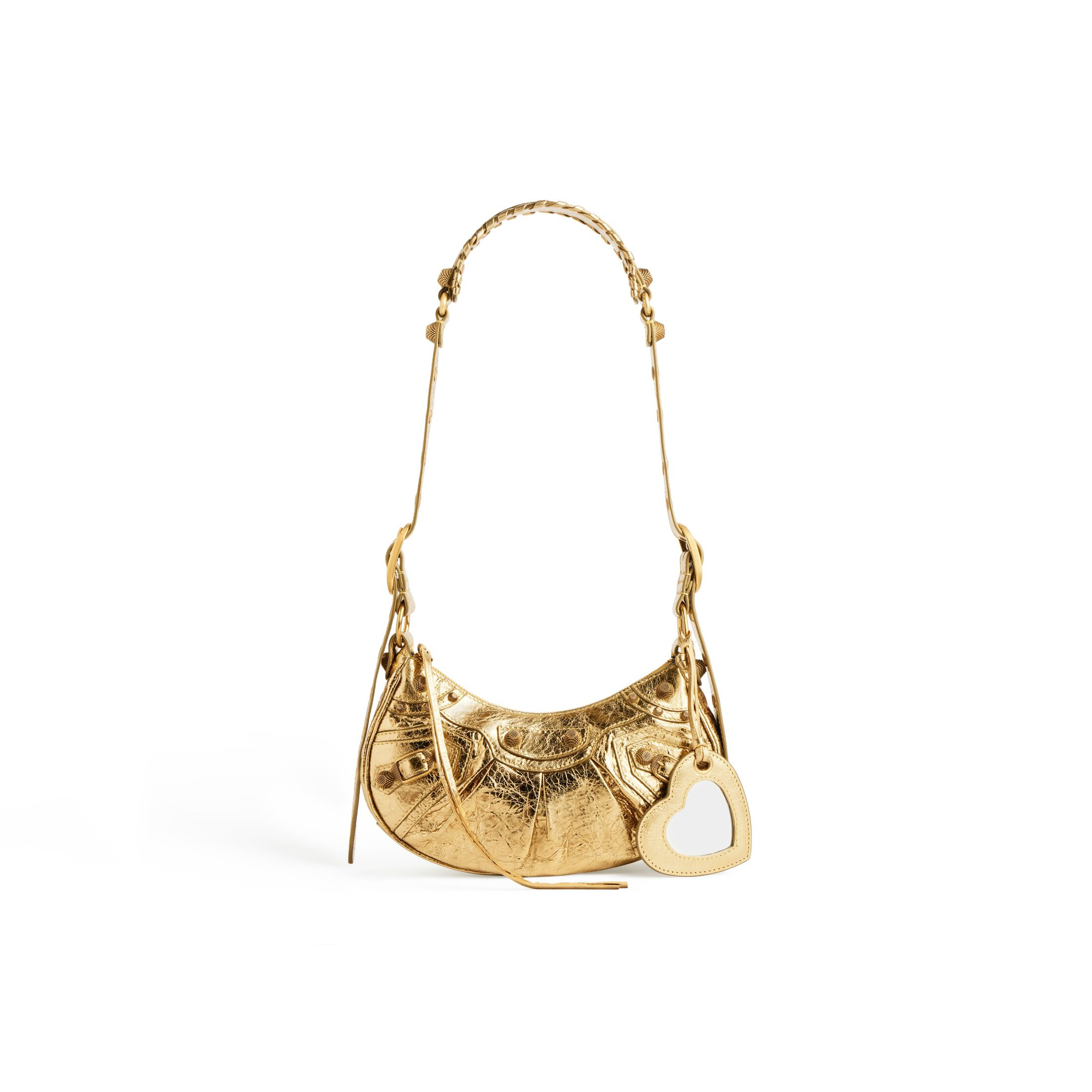 Women's Le Cagole Xs Shoulder Bag in Gold | Balenciaga