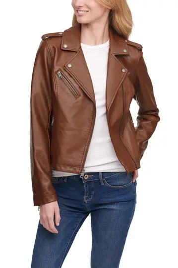 Faux Leather Moto Jacket | Nordstrom Rack