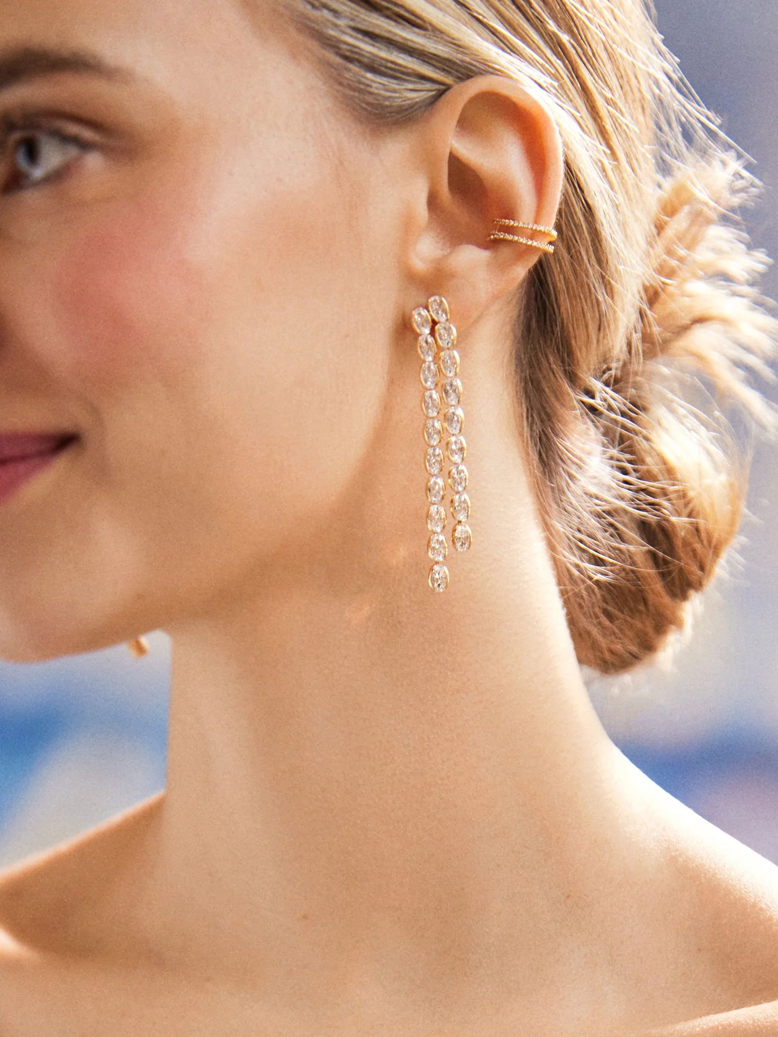 Ava Earrings - Clear | BaubleBar (US)