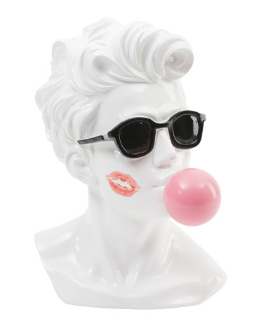 Bust With Sunglasses And Bubblegum Decor | TJ Maxx