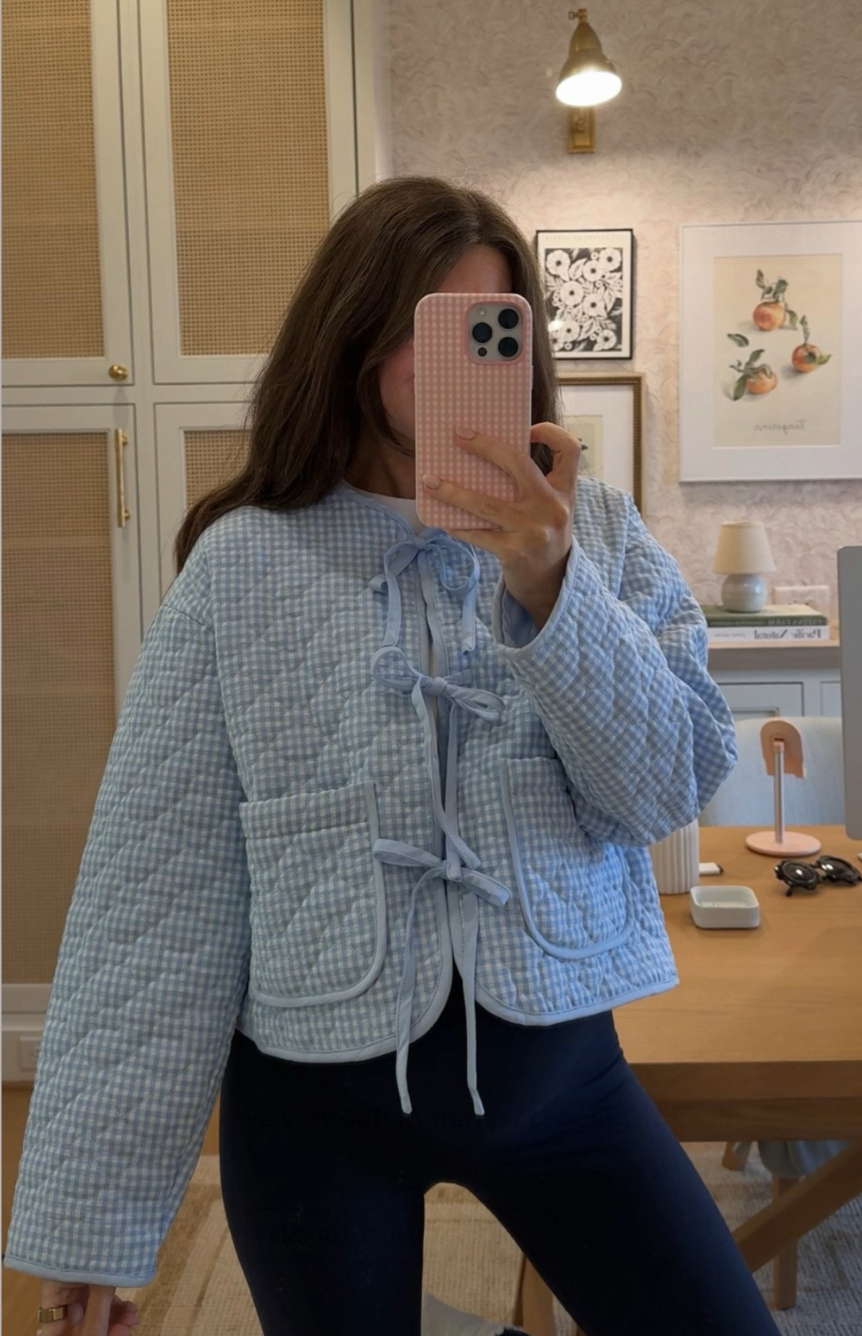 What I’m wearing today! This gingham jacket is SO cute - sized up to small to make space for my bump! 

#LTKdayinmylife #LTKootd #LTKgrwm