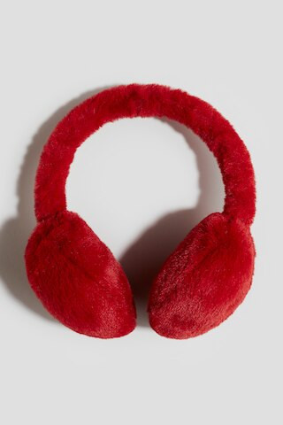 H & M - Fluffy Earmuffs - Red | H&M (US + CA)