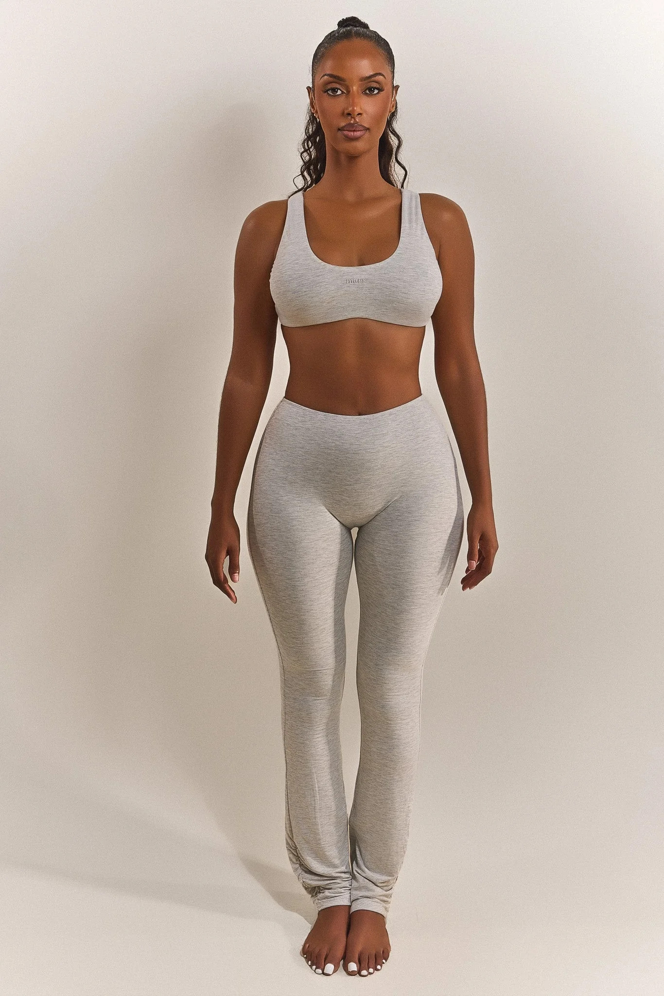 The Split Leg Trouser in Grey Marl | Mars The Label