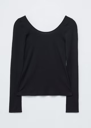 Long-Sleeve Scoop-Neck Top | & Other Stories UK