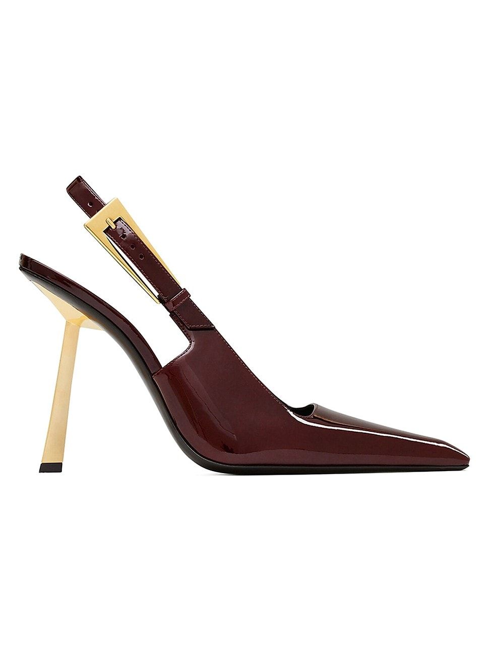 Women's Lee Slingback Pumps In Patent Leather - Marron Glace - Size 4.5 | Saks Fifth Avenue