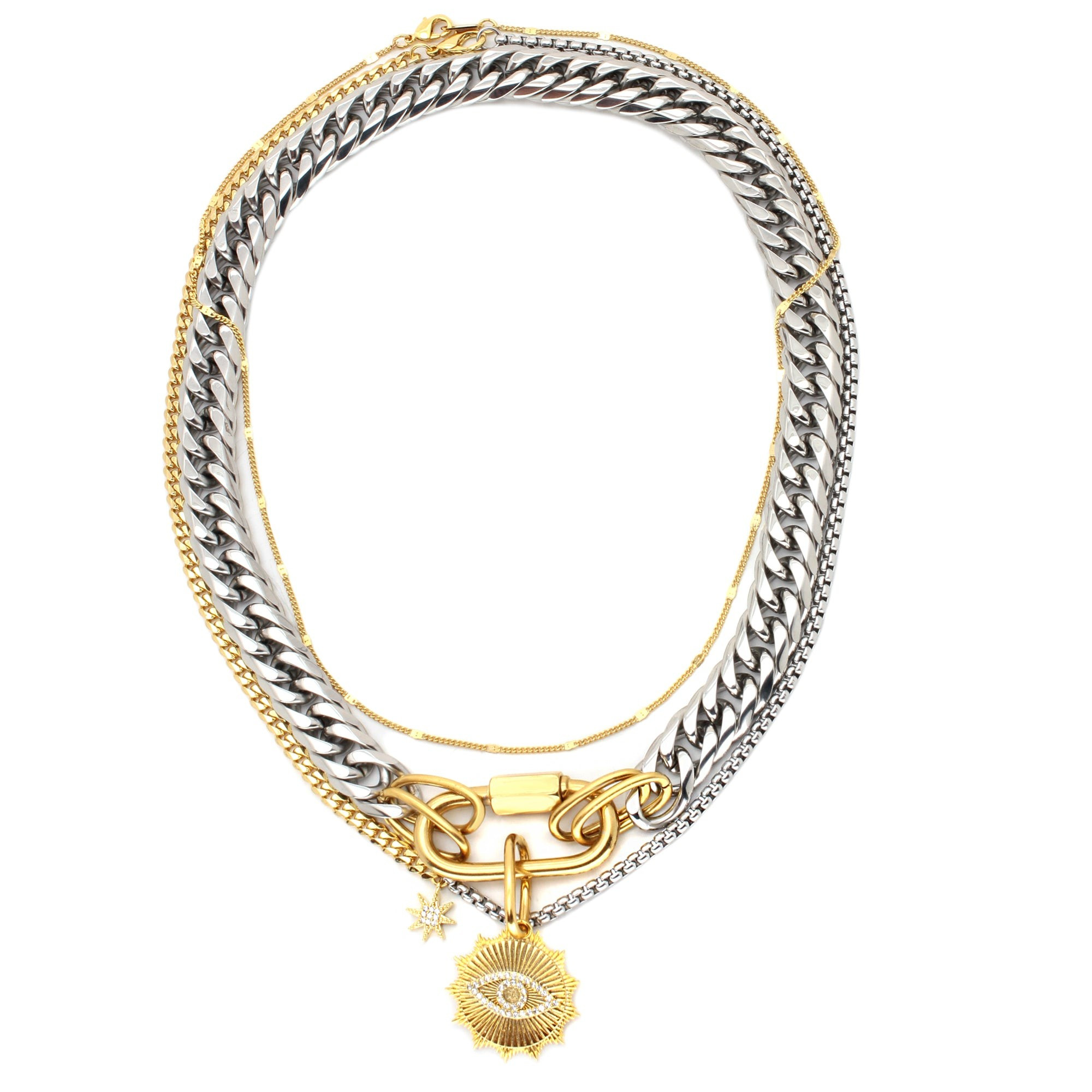 AMELIA LAYERED NECKLACE SET MIX | Artizan Joyeria