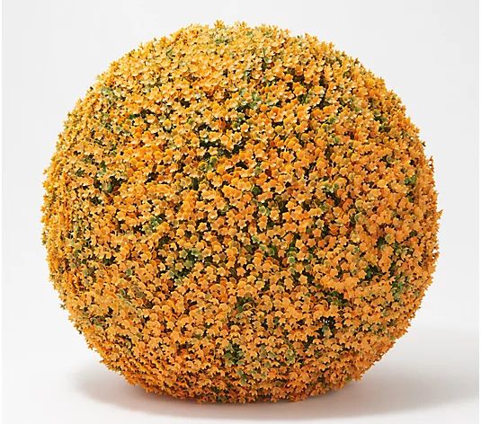 Wicker Park 19" Faux Floral Oversized Garden Sphere Sphere - QVC.com | QVC