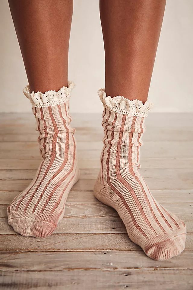 Molly Washed Ruffle Socks | Free People (Global - UK&FR Excluded)