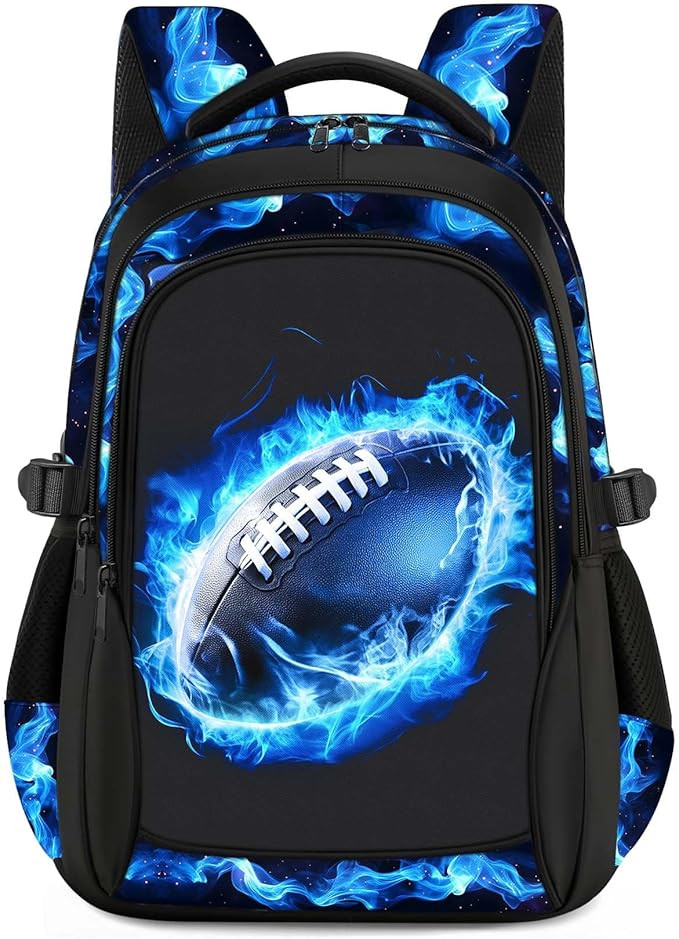 Kids Backpack for Boys - American Football Boys Backpacks for Kids Teens Elementary Middle School... | Amazon (US)