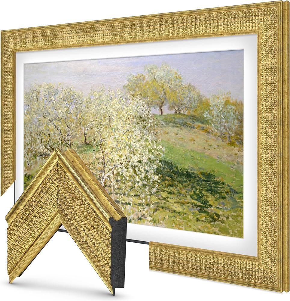 Frame My TV Deco TV Frames - Gatsby Gold Smart Frame Compatible ONLY with Samsung The Frame TV an... | Amazon (US)
