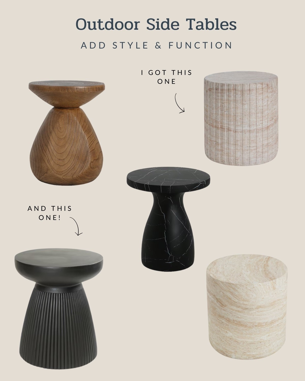 #ad #LowesPartner If you want to spruce up your backyard space, consider a stylish side table. I love these designs from @lowes that are chic and functional. 

#LTKSaleAlert #LTKSeasonal #LTKHome