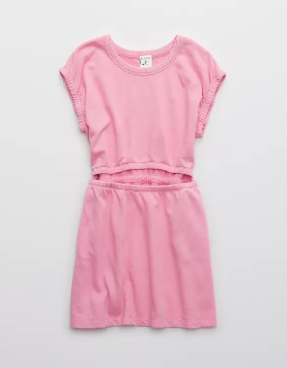 OFFLINE By Aerie Weekend Fleece Cut Out Dress | American Eagle Outfitters (US & CA)