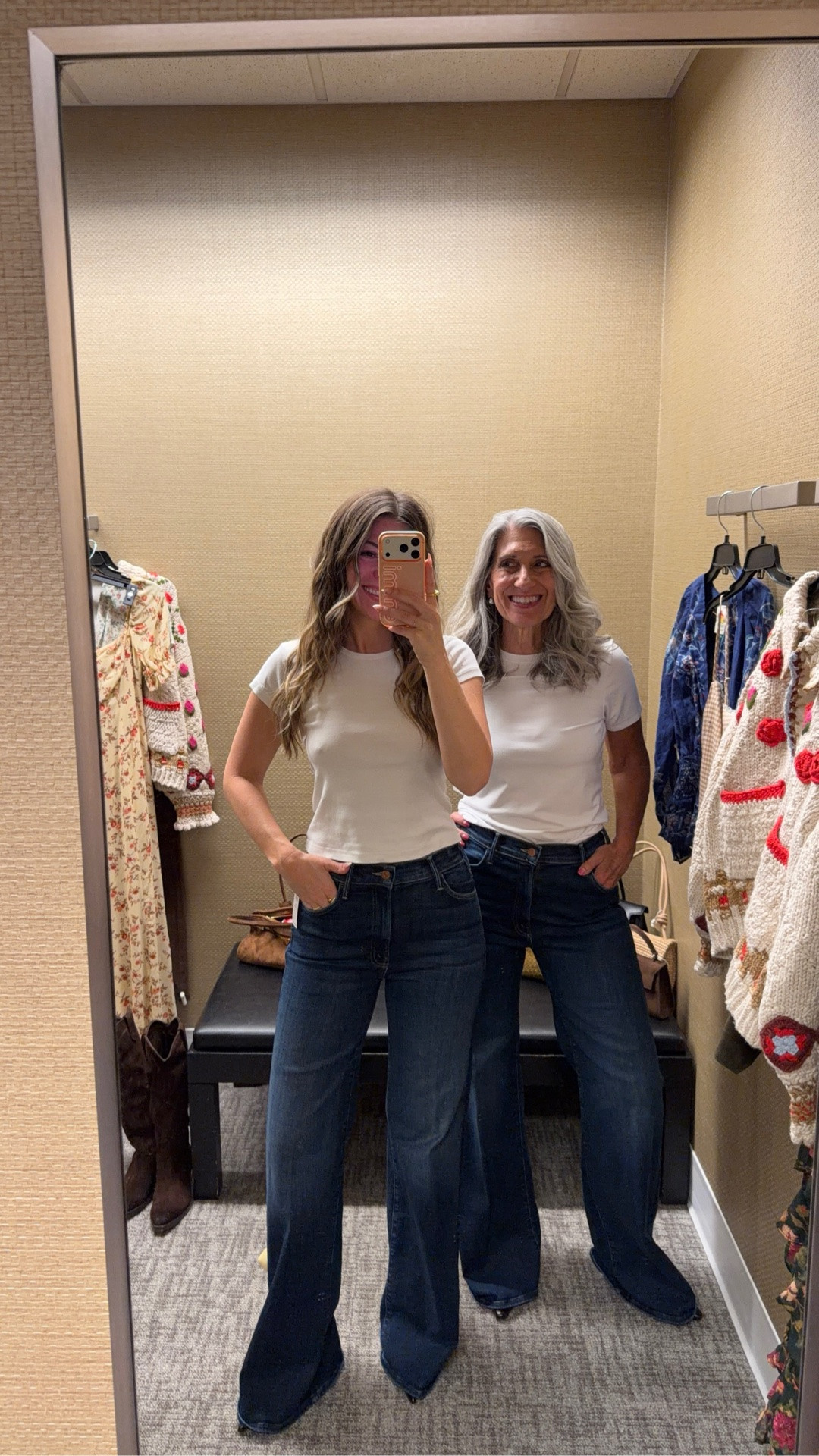 my favorite nordstrom anniversary sale jeans are finally on sale 🙌 these denim styles are staples you'll reach for all year long!

i'm 5'4" and typically wear a small/2 & a 26 in jeans

mom is 5'4" and typically wears a medium/6 & 29 in jeans

jeans, denim essentials, everyday denim, wide leg jeans, straight leg jeans, relaxed jeans, casual style, everyday outfits, fall outfits, transitional outfits, women’s style, affordable fashion, capsule wardrobe, classic outfits, weekend wear, neutral fashion, mom style, denim lovers, nordstrom anniversary sale

#LTKSaleAlert #LTKootd