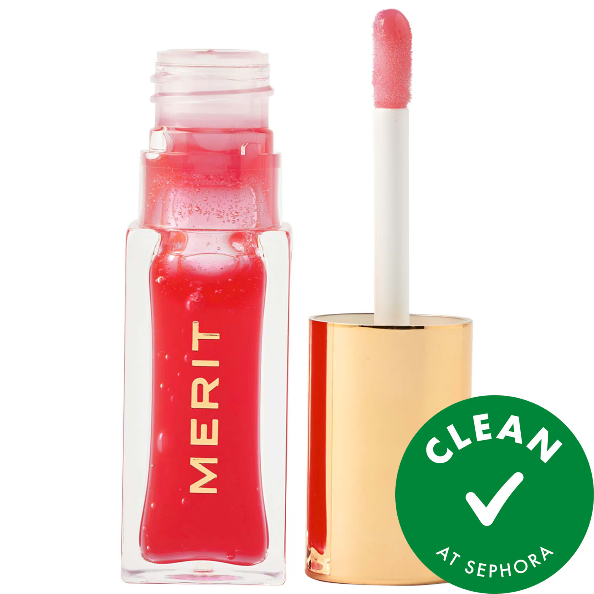 MERIT Shade Slick Gelée Sheer Tinted Lip Oil Maraschino 0.23 oz / 7 ml | Sephora (US)