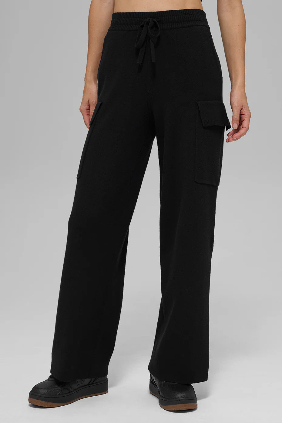 High-Waist Dreamscape Trouser (Long) - Black | Alo Yoga (US)
