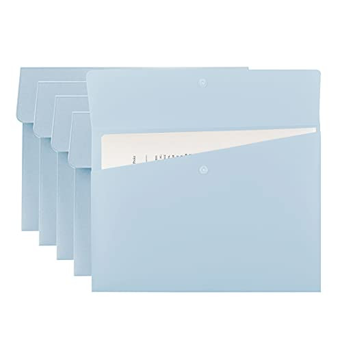 VANRA Poly File Folders Letter Size File Jackets Organizer Plastic Envelope A4 Flat Document Hold... | Amazon (US)