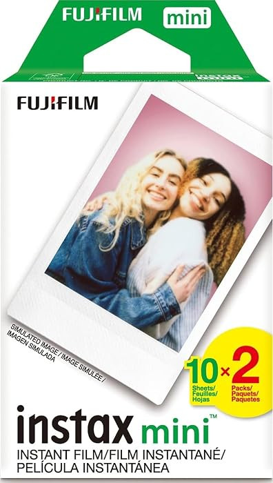 FUJIFILM Instax Mini Instant Film Twin Pack (White), 20 Photos | Amazon (US)
