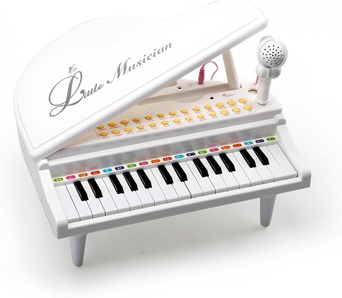 Amy&Benton Piano Keyboard Toy for Kids 31 Keys White Multifunctional Electronic Toy Piano with Mi... | Amazon (US)