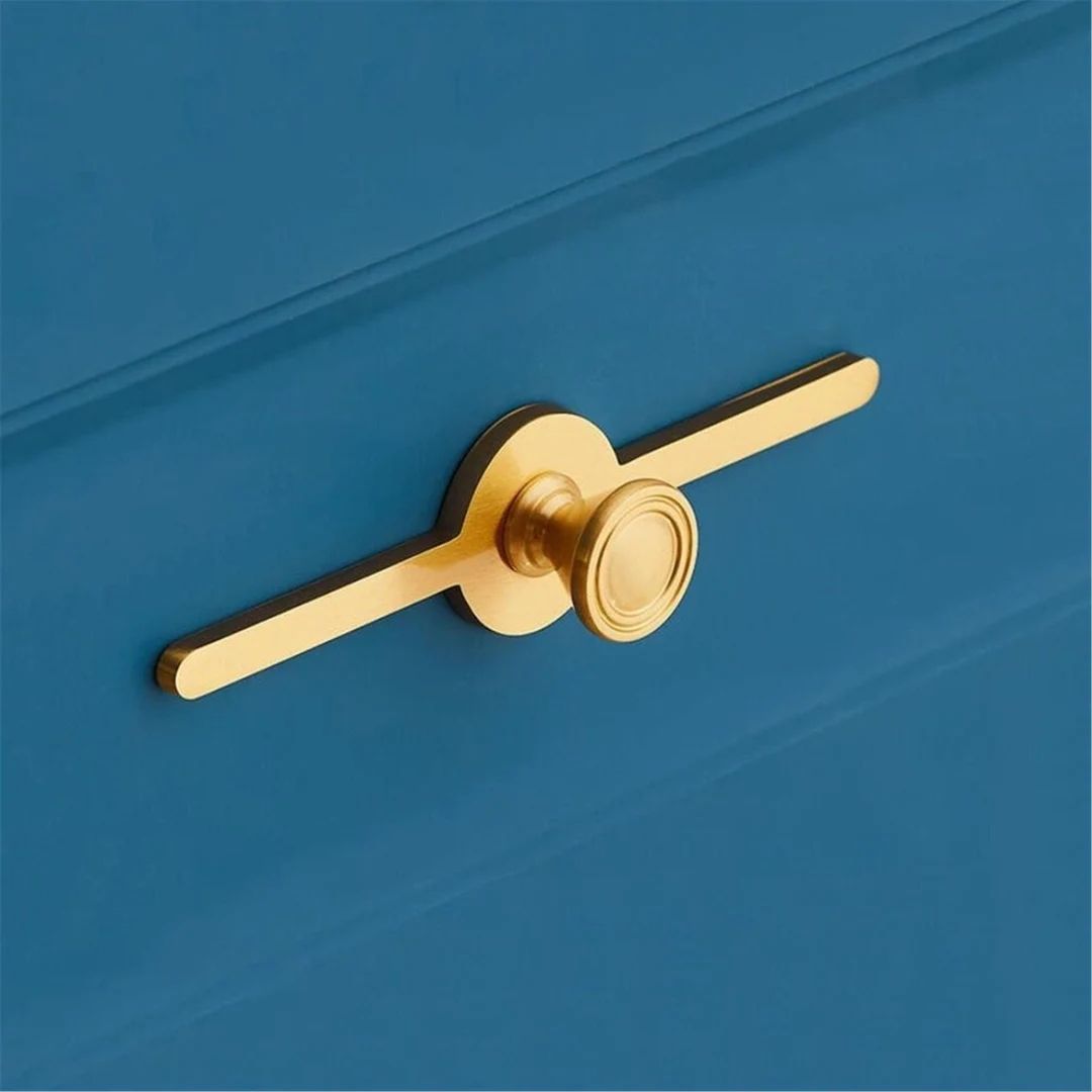 Brass Knobs Plate Kitchen Cabinet Pulls Drawer Knobs Pulls Handles Dresser Knobs Pulls Brass Door... | Etsy (US)