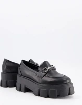 Truffle Collection chunky loafer in black | ASOS (Global)