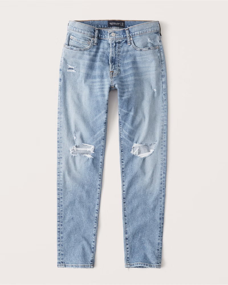 Ripped Skinny Taper Jeans | Abercrombie & Fitch (US)