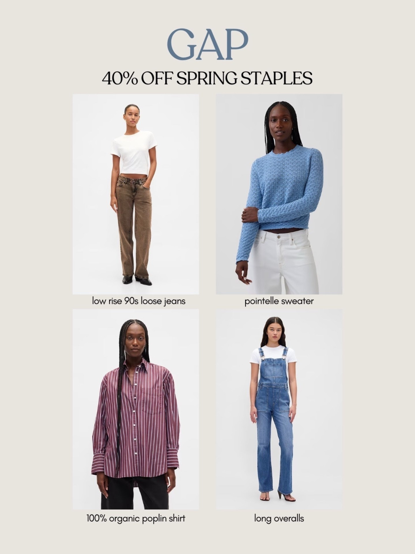 [3/4/26] gap spring favorites on major sale! so many great staples from denim must-haves to overalls to cute tops- all the pieces that i have in my cart!trends

#LTKSaleAlert #LTKspring #LTKspringtrends