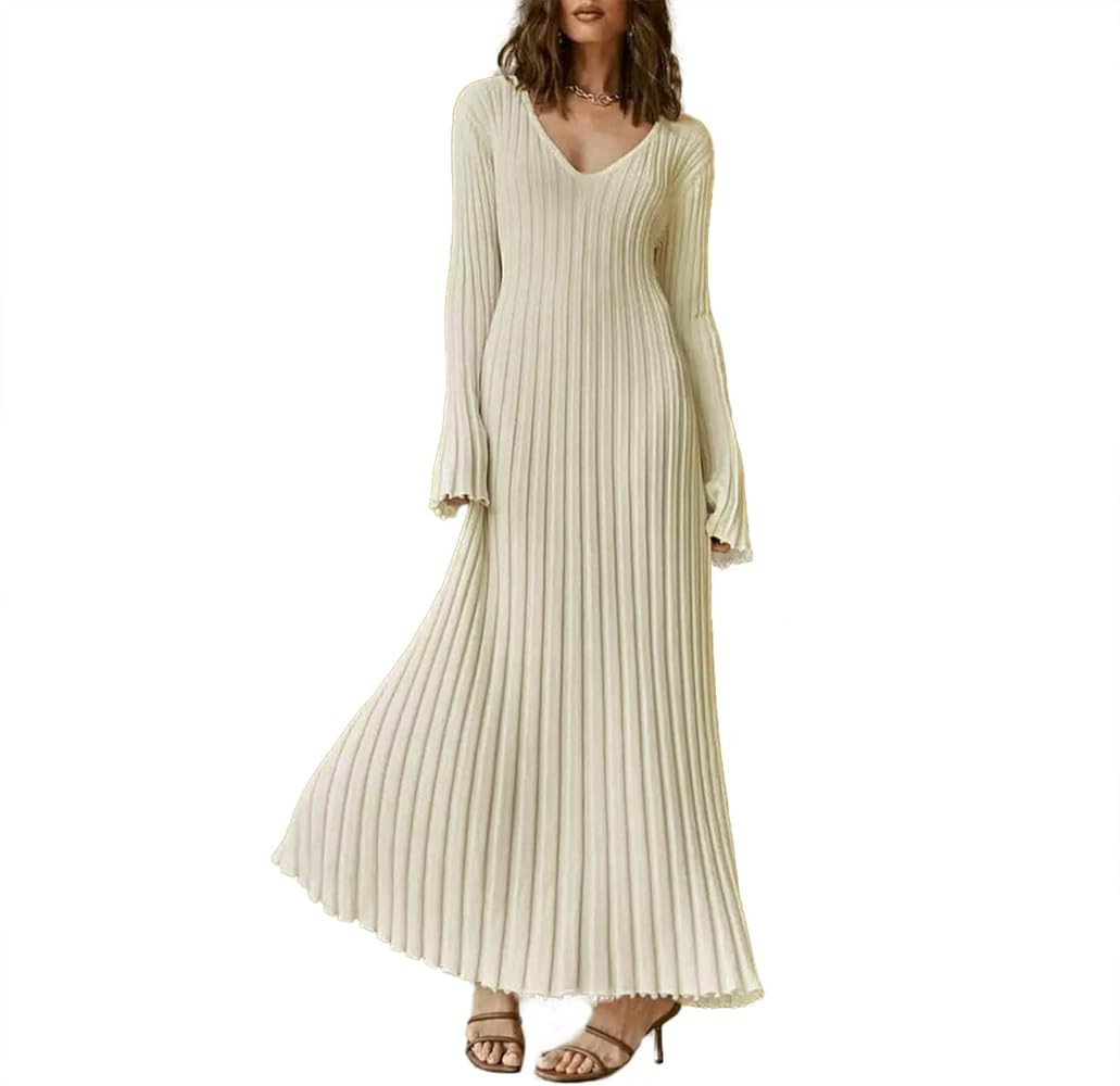 Sexy Knit Maxi Dress for Women Y2k Cutout Backless Bodycon Long Dress Vintage Slim Fit Party Club... | Amazon (US)