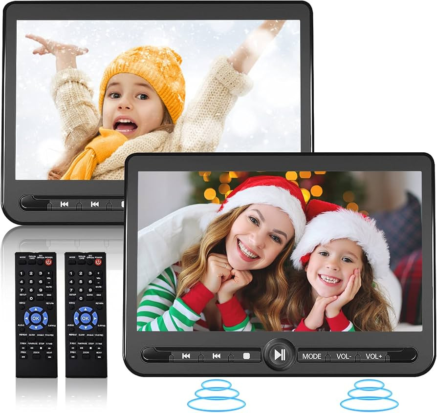 10.5" Dual Portable DVD Player, Arafuna Rechargable Car Screen Play A Same or Two Different Movie... | Amazon (US)