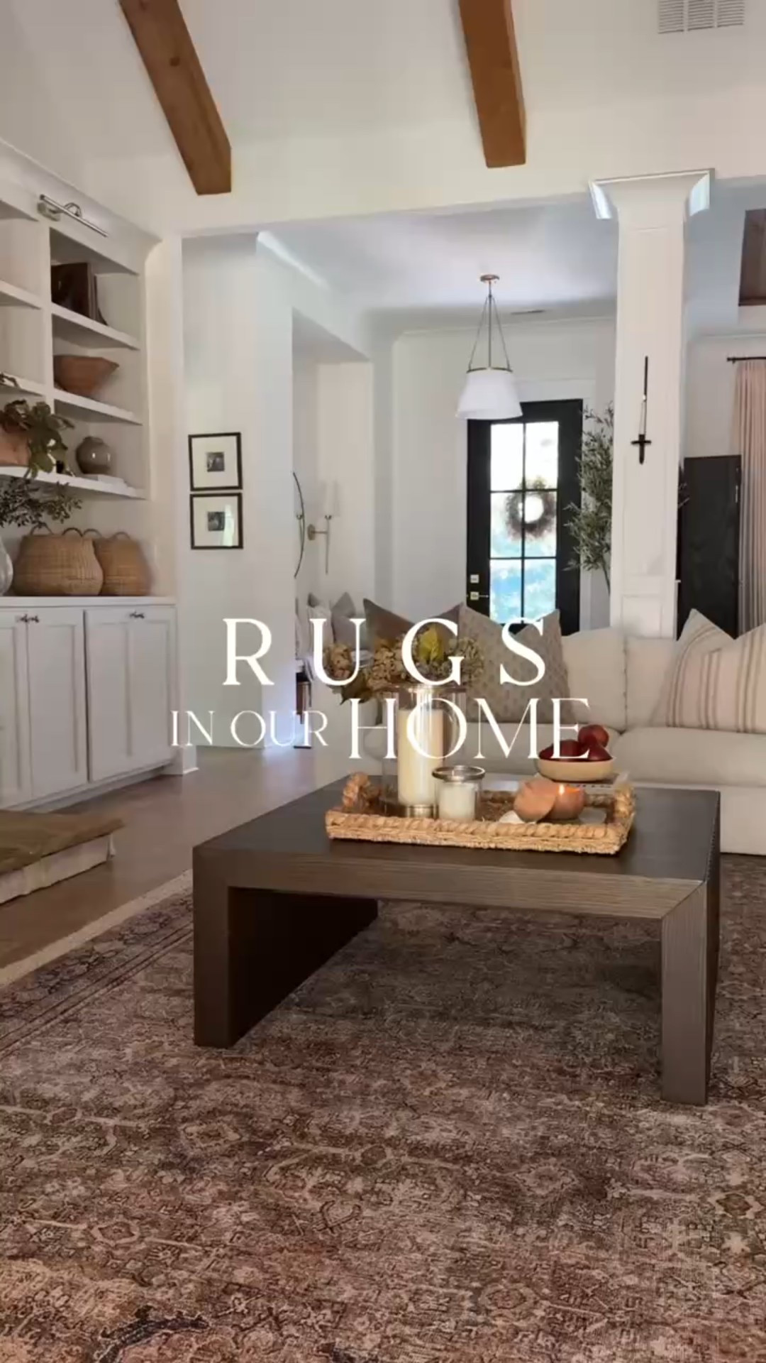 Welcome! Sharing some of the rugs in our home that have added so much cozy, timeless feel to our living spaces! 😊 Comment RUG and I’ll send you a link in DMs to shop them all!

Never underestimate the power of switching out a rug for the change in the seasons!

Entry (Jute): 4’ x 6’ 
Primary room: 8’ 6” x 11’ 6” Oriental Multi/Terracotta 
Guest room: 7’10” x 10’ Taupe/Dove
Great room (layered top): 9’ x 12’ Layla olive/charcoal
Great room (layered jute): 11’ 6” x 14’ 6”
Dining room: 9’ 6” x 13’ 6” Amber Lewis Gold/Blue
Main hall: 2’ 6” x 7’ 6” Magnolia Home Bark/Ivory

#LTKFindsUnder100 #LTKHome #LTKFindsUnder50