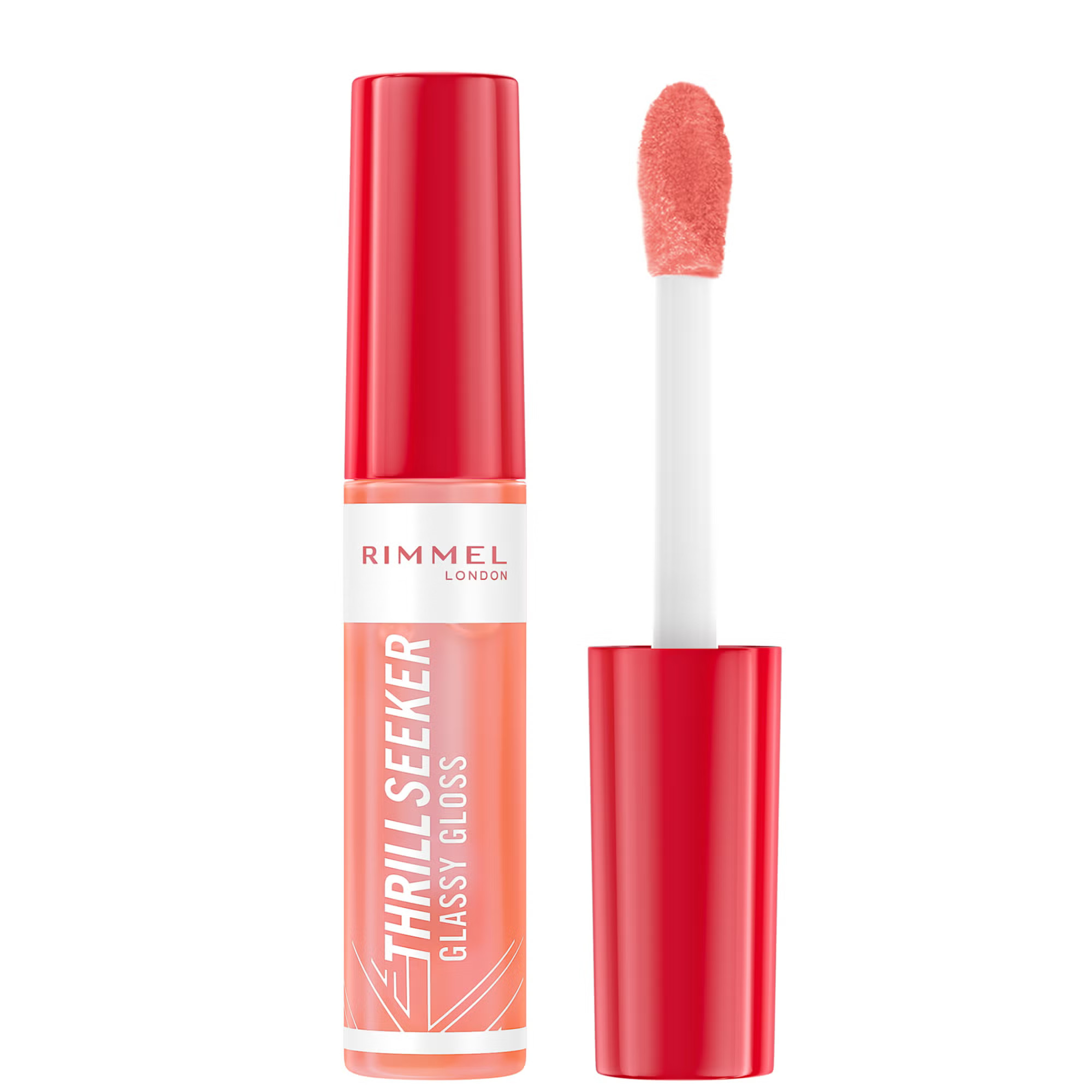 Rimmel London Thrill Seeker Glassy Gloss - 250 Peachy Vibes | Look Fantastic (CN)