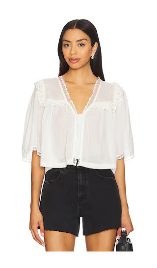 Free People Luna Top in White. - size L | Revolve Clothing (Global)