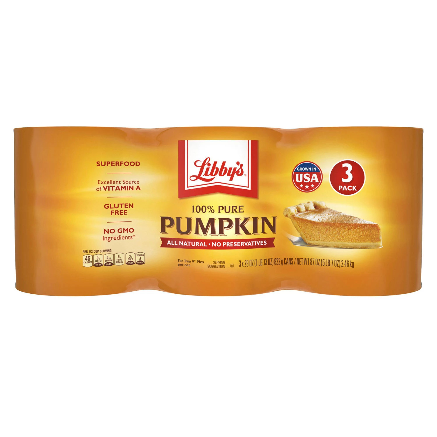 Libby's 100% Pure Pumpkin, 29 oz., 3 pk. | Sam's Club