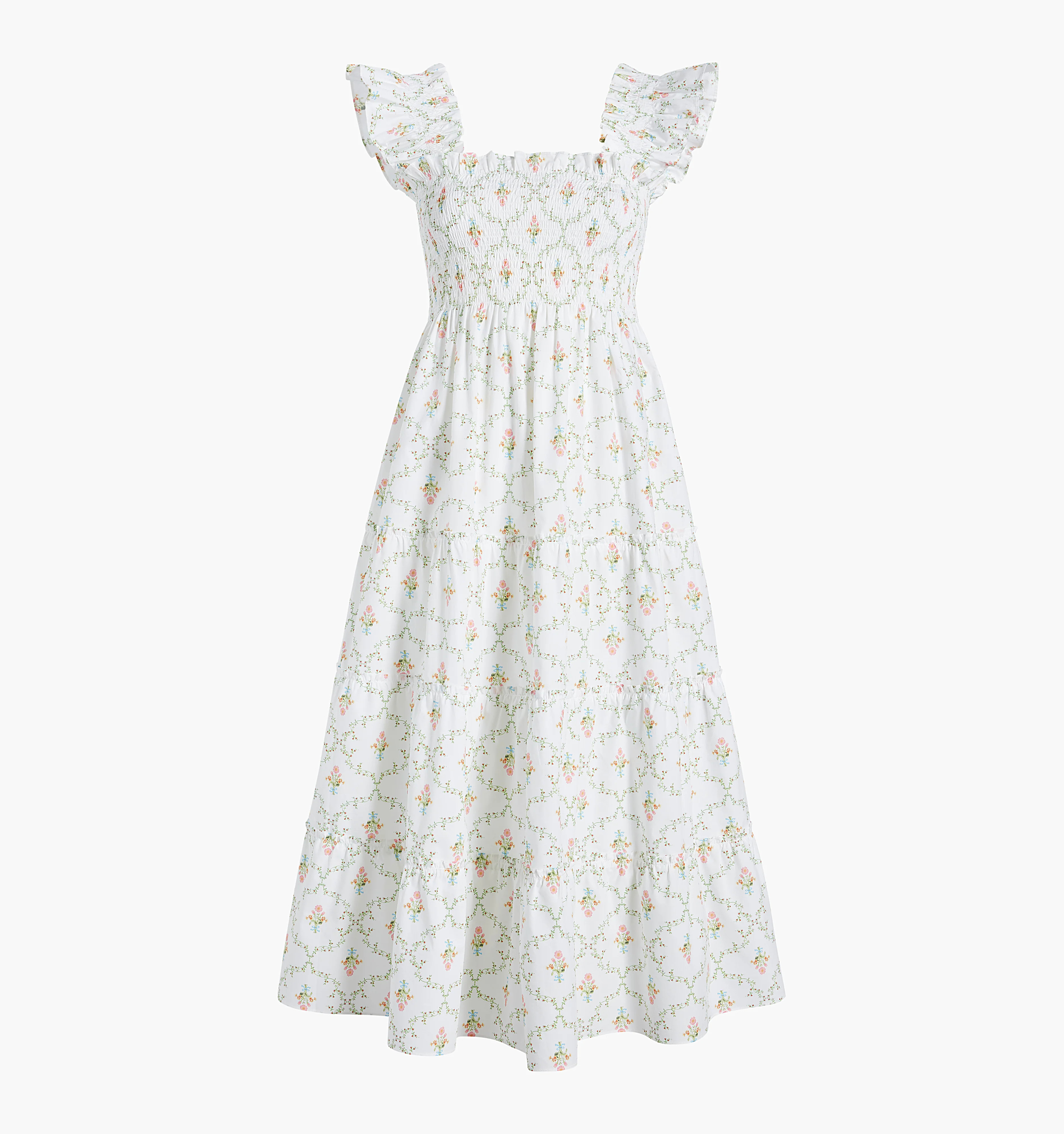 The Ellie Nap Dress | Pastel Trellis / XXS | 100% Cotton | Hill House Home | Hill House Home US