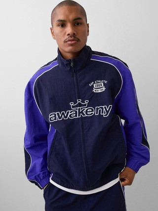 Gap × Awake NY Recycled Oversized Track Jacket | Gap (US)