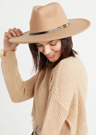 Camel Micro Buckle Felt Hat | rue21