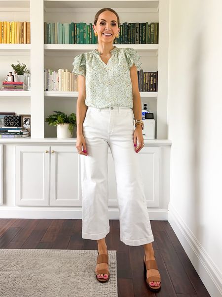 Loving this lightweight blouse and cropped pant for summer! 

#LTKSeasonal #LTKStyleTip