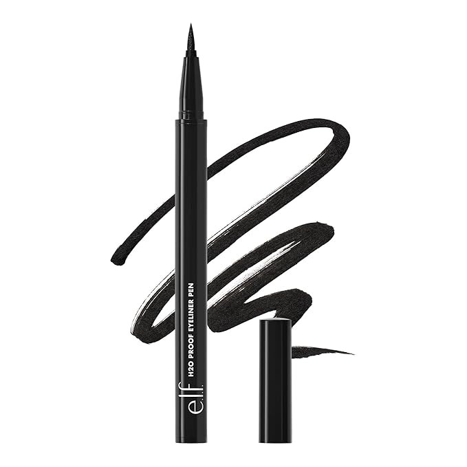 e.l.f. H2O Proof Eyeliner Pen, Felt Tip, Waterproof, Long-Lasting, High-Pigmented Liner For Bold ... | Amazon (US)