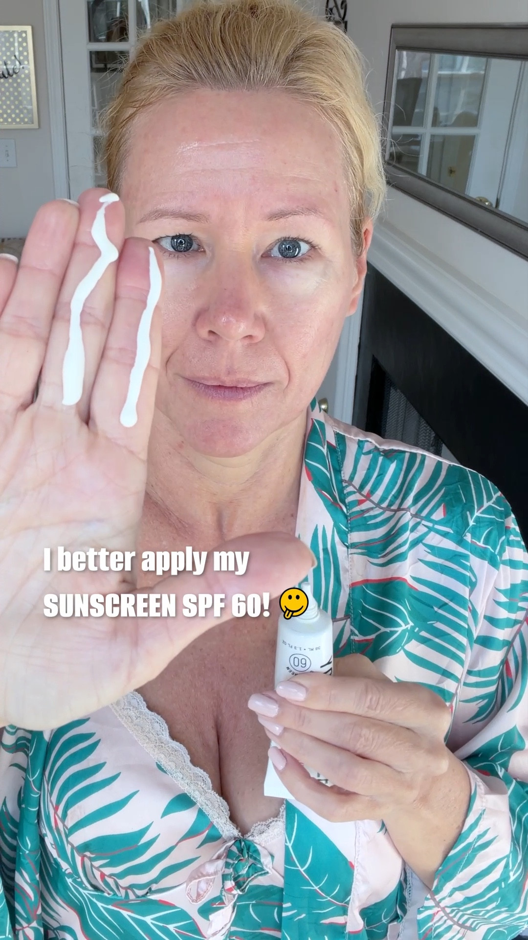 #yttpgiftedme 🫠I better apply my sunscreen to avoid more damage! 
This YOUTHSCREEN by @youthtothepeople with SPF 60 has no white cast, is very hydrating and looks beautiful under makeup- perfect for dry mature skin. 

The cleanser and serum are both lovely too. I am actually loving the very earthy scent- like herbs or rosemary!

Thank you for the lovely gift @youthtothepeople

#LTKmorningroutine #LTKselfcare #LTKOver40