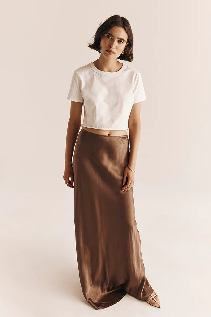 CHARLI COCO SATIN MAXI SKIRT | DISSH
