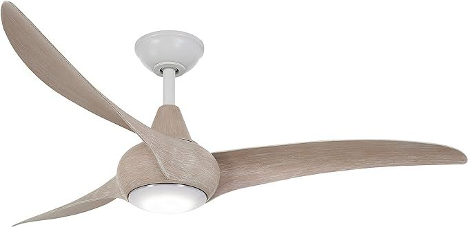Minka-Aire F844-WHF/BLW Light Wave 52 Inch Ceiling Fan with Integrated LED Light in Flat White Fi... | Amazon (US)