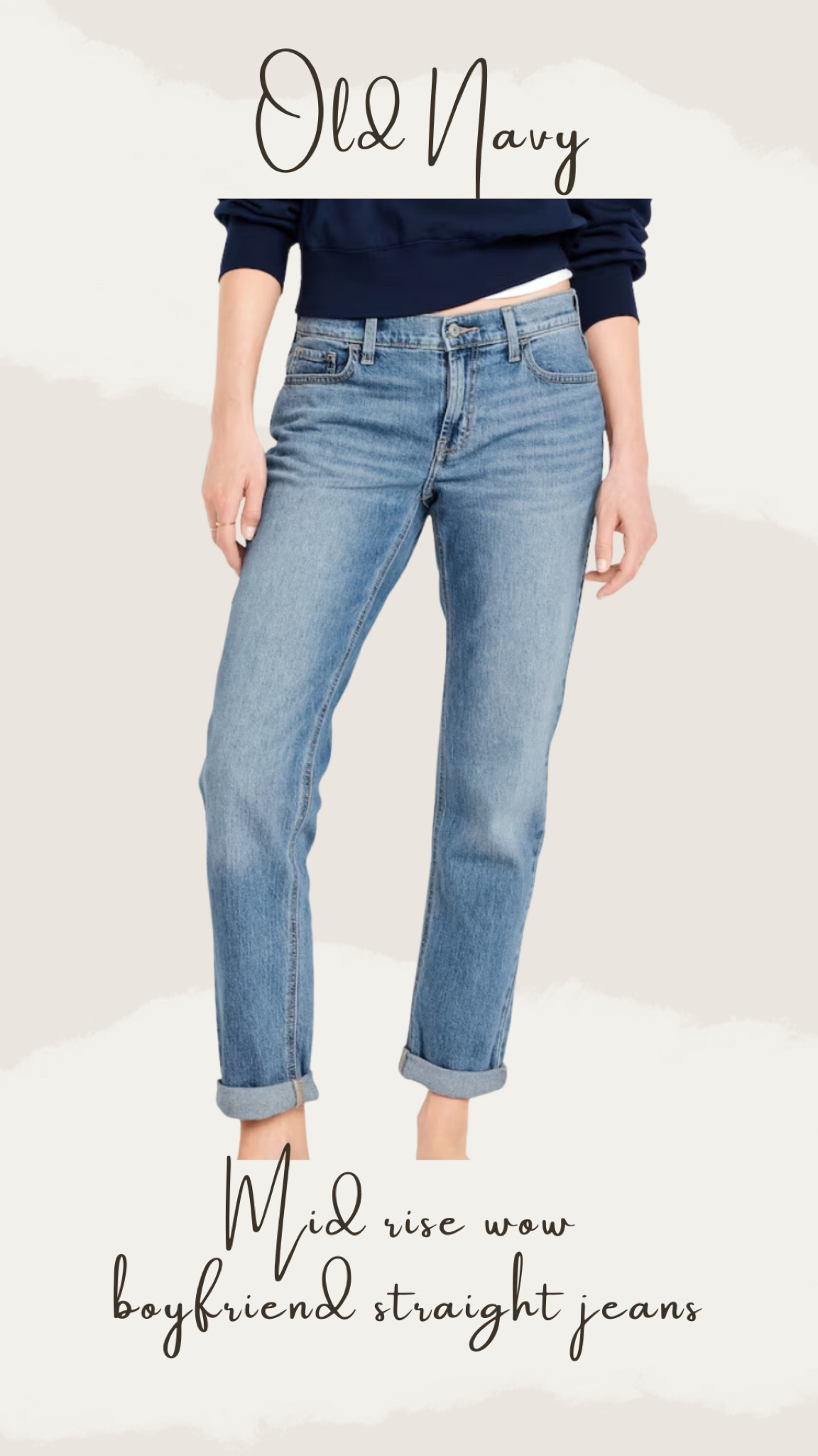 Old navy mid rise boyfriend jeans sale jeans 

#LTKU #LTKSaleAlert #LTKFindsUnder50