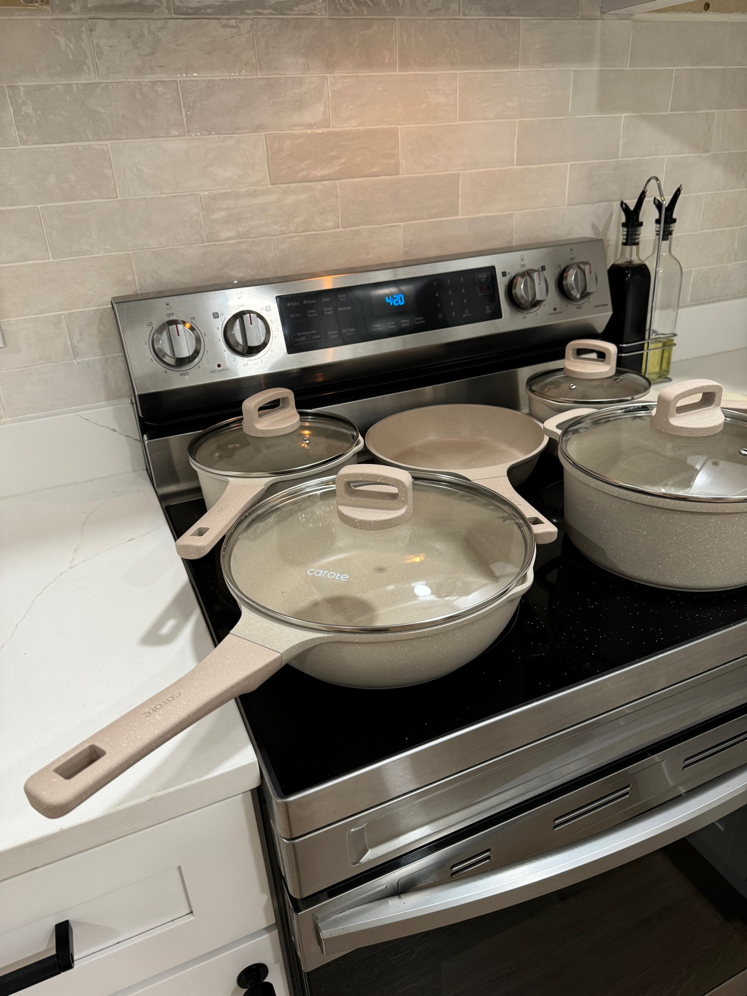 Upgrade your kitchen in style with this gorgeous non-stick pots and pans set from @Walmart! Marked down to just $79.99 from $199.99—it's a total steal, babe! Say goodbye to cooking  struggles and hello to fab meals with this amazing deal. Don’t miss out—grab yours before they’re gone!#WalmartPartner #Walmart #walmartdeals  
Walmart
Walmart Home
Walmart Home
Walmart Finds 
Pots and Pans
Pots and Pans Set
Cook
Cookware
Sales 
Deals
Gift Guide for Mom
Giftguide
Gift Guide

#LTKSaleAlert #LTKGiftGuide #LTKHome