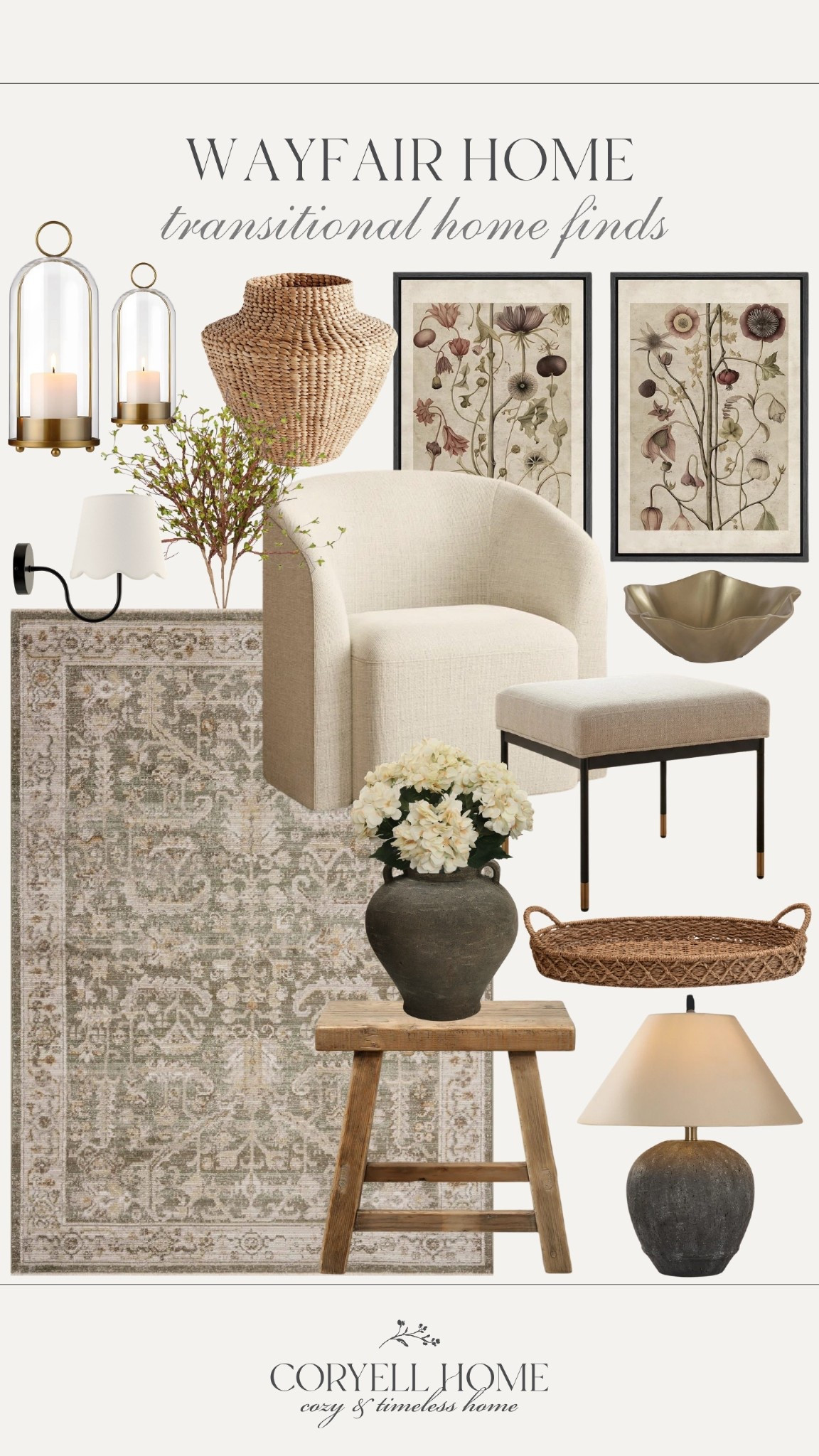 Wayfair transitional home finds 🤎 Love these spring inspired modern home favorites! 

#LTKSeasonal #LTKHome #LTKSpringSale