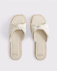 Women's Espadrille Slide Sandals | Women's New Arrivals | Abercrombie.com | Abercrombie & Fitch (US)